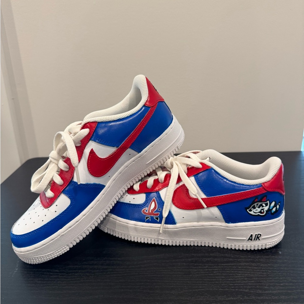 Custom Trash Panda Nike Air Force 1 W Sz 8.5/ Y7 - Picture 5 of 9